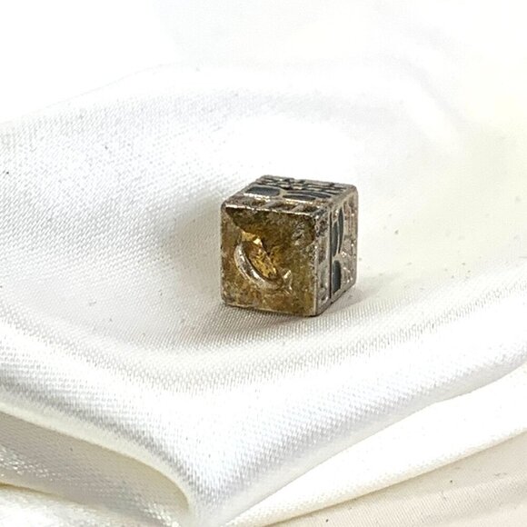 Mini Silver & Gold Islamic Kaaba Charm Pendant With Black Enamel Accents 3/8" - Picture 3 of 6